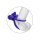 CalExotics Dual Climaxer Anneau Pénien Rechargeable avec Stimulation Clitoridienne Violet Ø 3,3 cm
