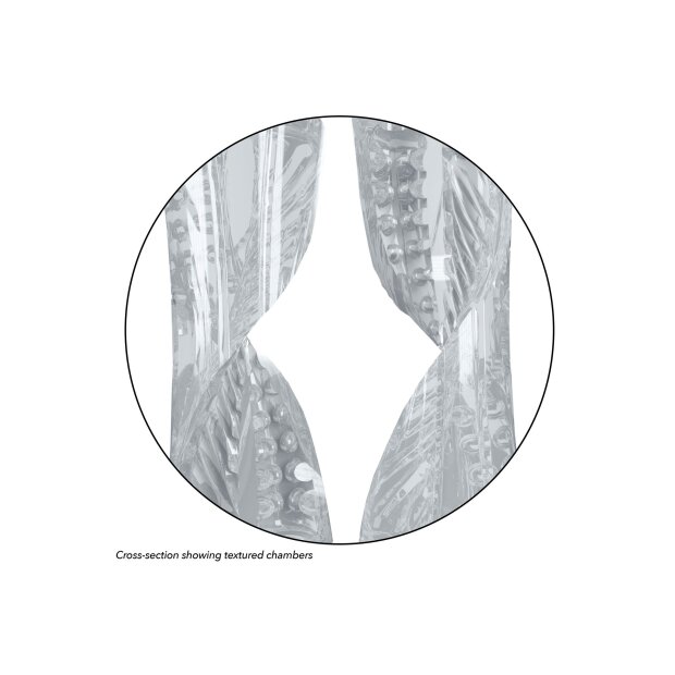 CalExotics doppelgerippte Kammern XL 24,25 cm Transparent