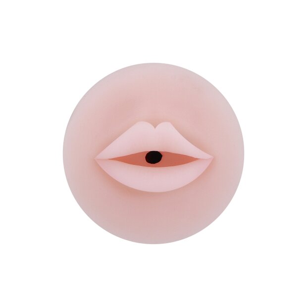 Hidden Desire Vibrating Stroker Mouth 18 cm Beige