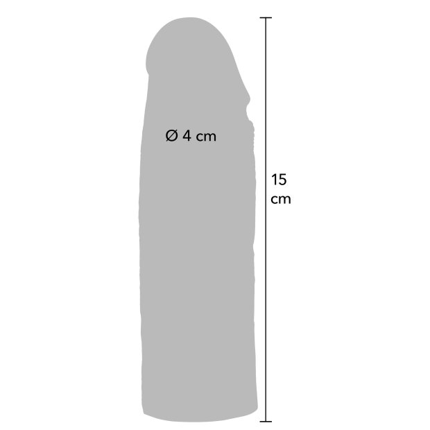 Hidden Desire Penis Sleeve Liquid Silicone 15 cm Skin