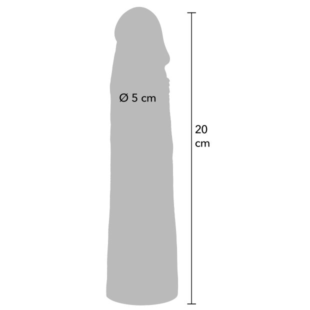 Hidden Desire Penis Sleeve Liquid Silicone 20 cm Skin