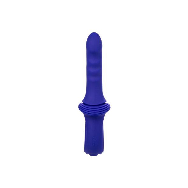 CalExotics Sex Machine Cadre à pousser nervuré 29,25 cm violet