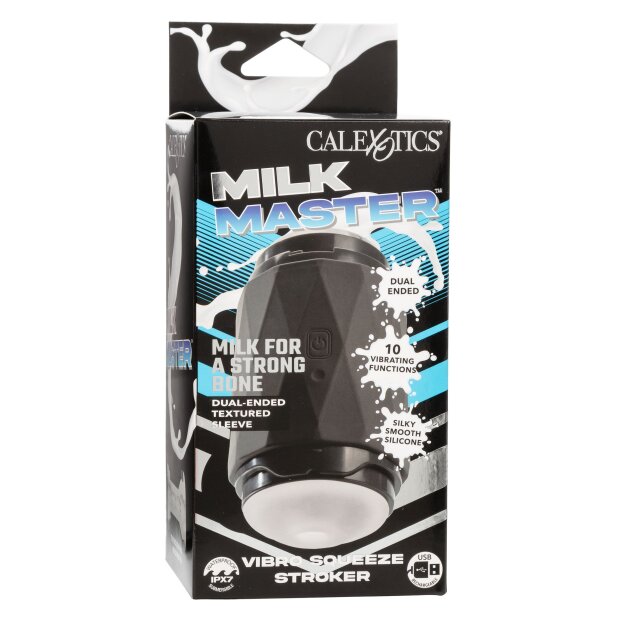 CalExotics Vibro Squeeze Stroker 16,5 cm Black