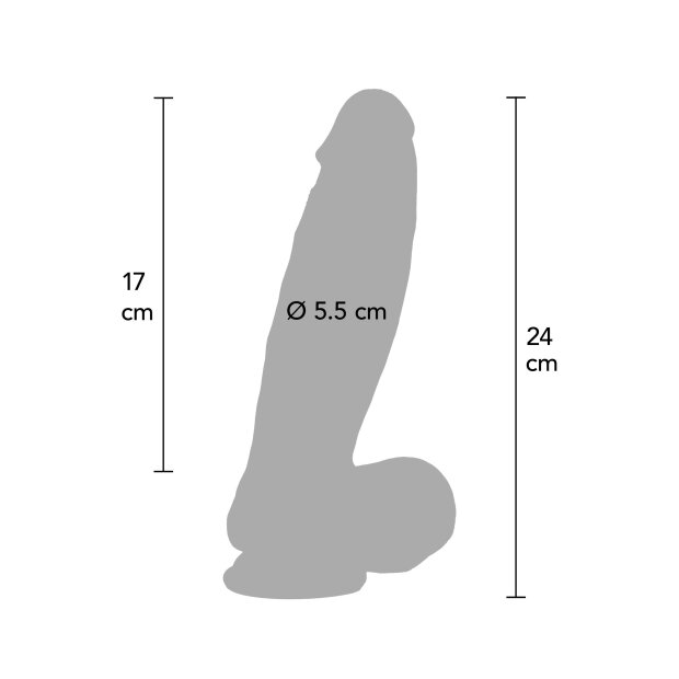 Hidden Desire Ultra Realistic Dildo Silicone 24 cm Skin