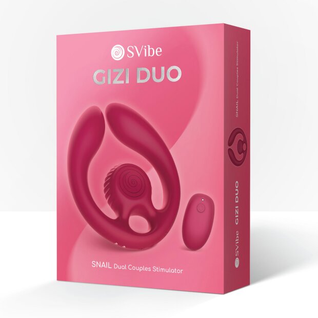 SNAIL VIBE GIZI Duo Estimulador Doble para Parejas Burdeos