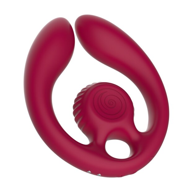 SNAIL VIBE GIZI Duo Estimulador Doble para Parejas Burdeos