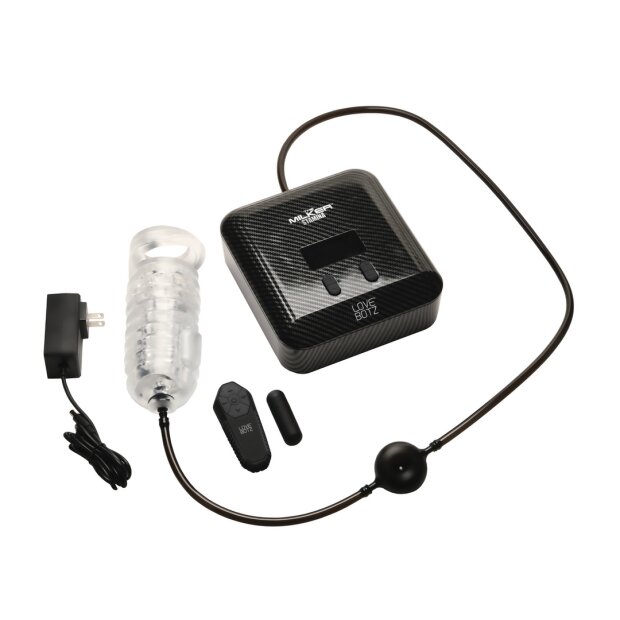 XR Brands El Milker Stamina Estimulador Automático de Vibración y Succión Transparente