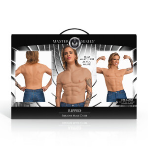 XR Brands Ripped Pecho Masculino de Silicona Mediano M