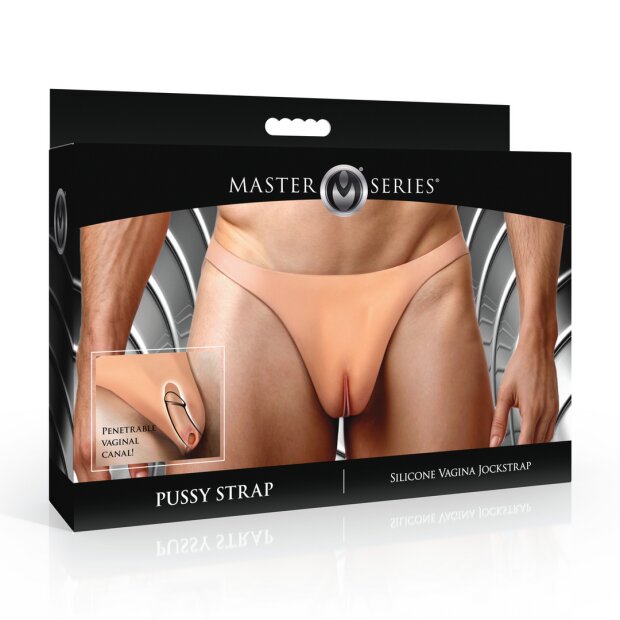 XR Brands Pussy Strap Silicone Vagina Jockstrap