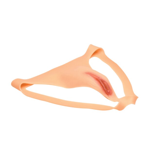 XR Brands Pussy Strap Silicone Vagina Jockstrap
