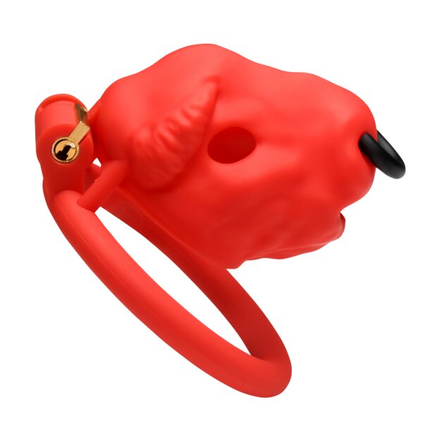 XR Brands Bull Chastity Cage Red