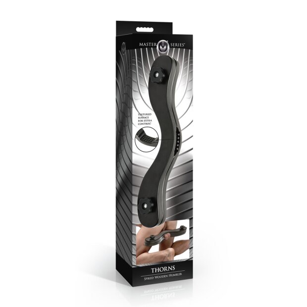 XR Brands Thorns Spiked Wooden Humbler - Black