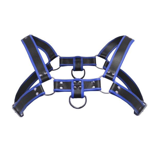 XR Brands Bulldog Harness Blue
