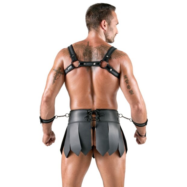 Svenjoyment Mens Skirt + Chest Harness L