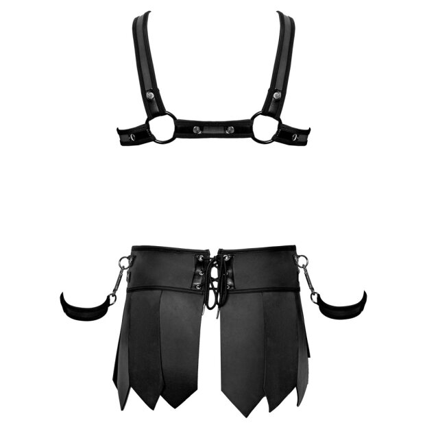Svenjoyment Mens Skirt + Chest Harness L