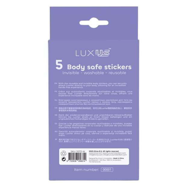 Luxus auto-adhésifs de luxe en set de 5 pièces transparents