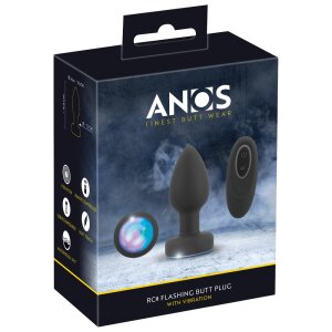 ANOS RC Flashing Butt Plug with Vibration