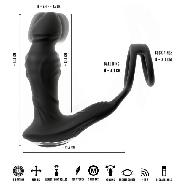 You2Toys RC Vibrating Prostate Plug Nod