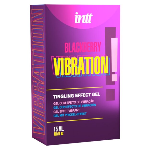 intt Vibration Blackberry! Gel Stimulant saveur Mûre 15 ml