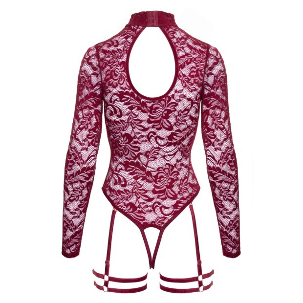 Abierta Fina Body open cup red L