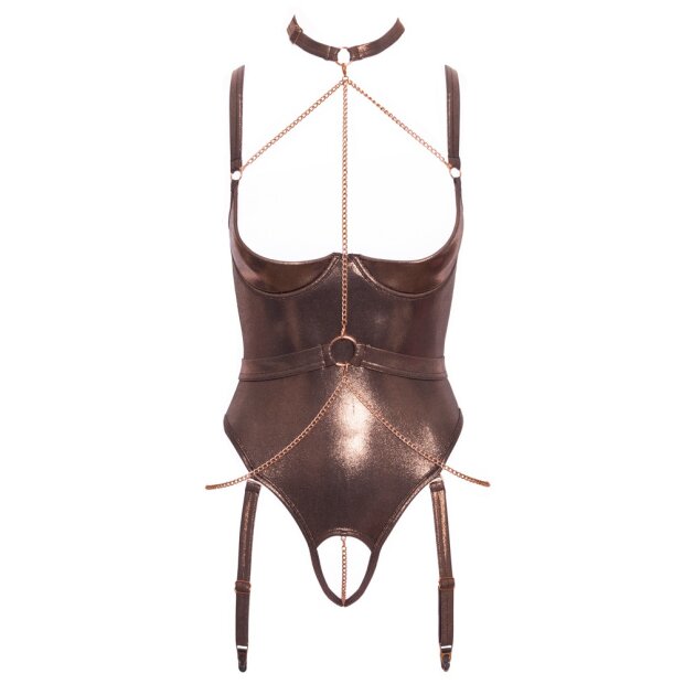 Abierta Fina Shelf Bra Body brownish S
