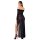 Noir Transparent Maxi Dress with Side Slit Black L