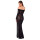 Noir Transparent Maxi Dress with Side Slit Black L