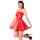 Noir Minikleid im Wetlook Rot XL