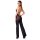 Noir Transparenter Overall mit Glitzer Schwarz S