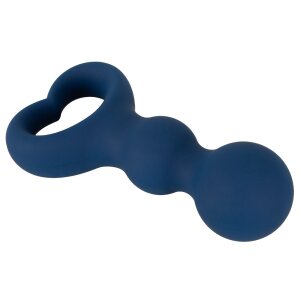 Magic Shiver Analplug in Herzform Blau 2,9 cm