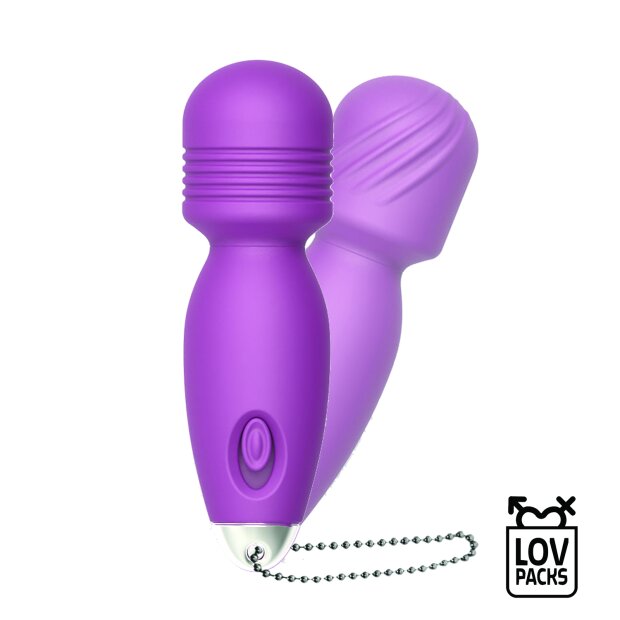 LOV Packs Love Massager Bullet Mini Wand Travel Size Violet