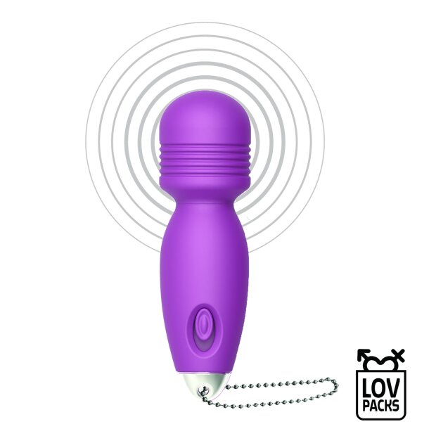 LOV Packs Love Massager Bullet Mini Wand Travel Size Violet