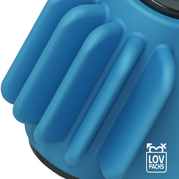 LOV Packs Love Ring Vibrating Ribs Anneau pénien bleu
