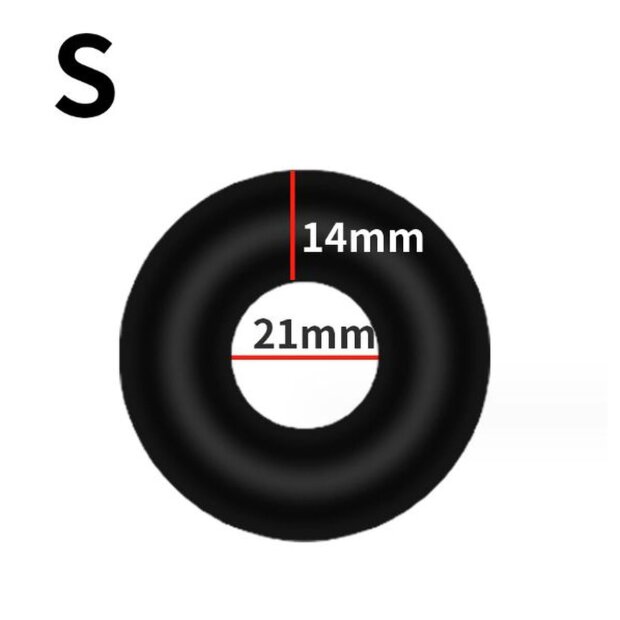KSB Do-Nut Extra Thick Silicone Cock Ring S Black