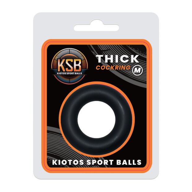 KSB Do-Nut Cockring en silicone extra épais M noir