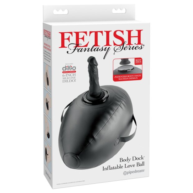Fetish Fantasy Body Dock Aufblasbarer, ovaler Liebesball Schwarz