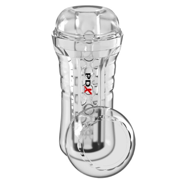 PDX Elite ViewTube Masturbateur EZ-Grip Transparent