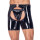 Black Level set of string and chaps in patent leather black 2XL