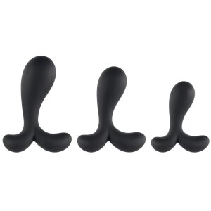 ANOS Butt Plug Training Set Schwarz Ø 2,3-3,1 cm