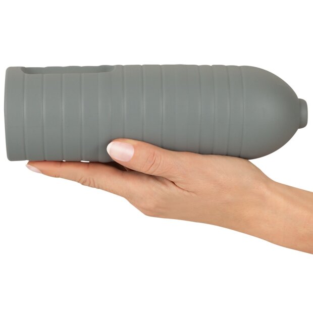 Suck-O-Mat 3 Perf. Sleeve L Grey 21 cm Ø 2.7 cm