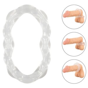 beau coeur Parinor Silicone Cock Ring Transparent...
