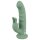 beau coeur Luvio Rabbit Vibrator with Suction Cup Green 19.3 cm