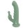 beau coeur Luvio Rabbit Vibrator with Suction Cup Green 19.3 cm