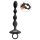 ANOS Flexible Anal Beads with Jumping Vibrations Black 21.1 cm Ø 2.6 cm
