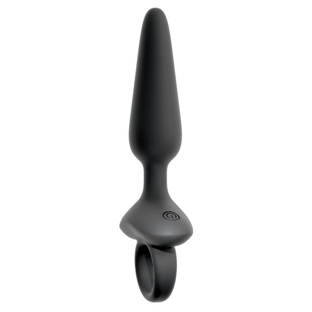 ANOS Flexible Anal Plug with Vibration Black Ø 2.6 cm