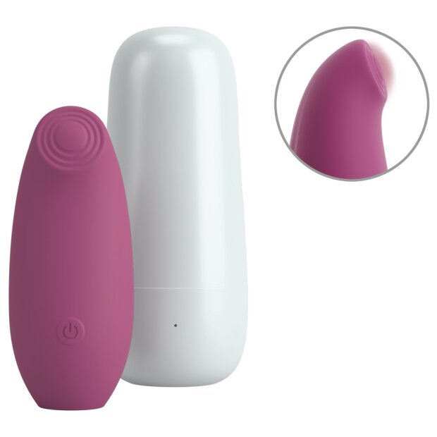 beau coeur Omino Auflegevibrator mit Ladebox Rosa 10,1 cm Ø 4,3 cm
