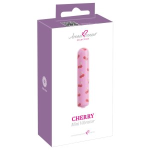 beau coeur Cherry Mini Vibrator Pink 8.7 cm
