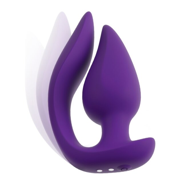 You2Toys Smile RC 2en1 Plug & Panty Vibrateur Violet 11 cm Ø 3,5 cm