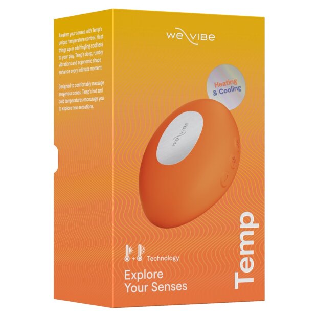 We-Vibe Temp Auflegevibrator Orange 9,7 cm
