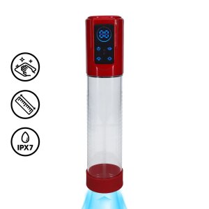 Shots MegaLift Automatische wasserdichte Penispumpe Rot